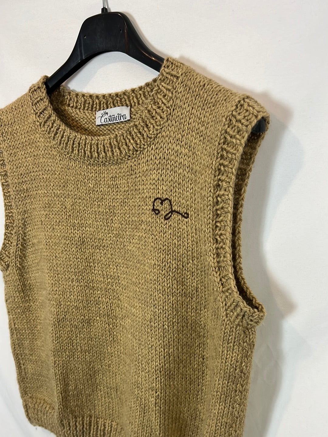 MUY CASTIÑEIRA. Chaleco beige TU(S)