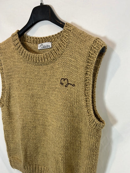 MUY CASTIÑEIRA. Chaleco beige TU(S)