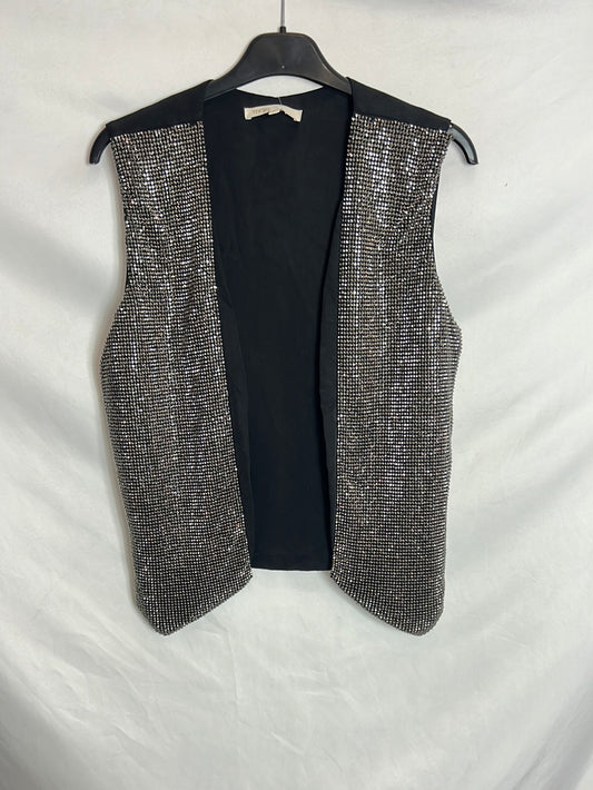MAJE. Rhinestone vest S.1 (S) 