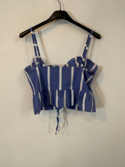 MAJE. Total look top y falda rayas