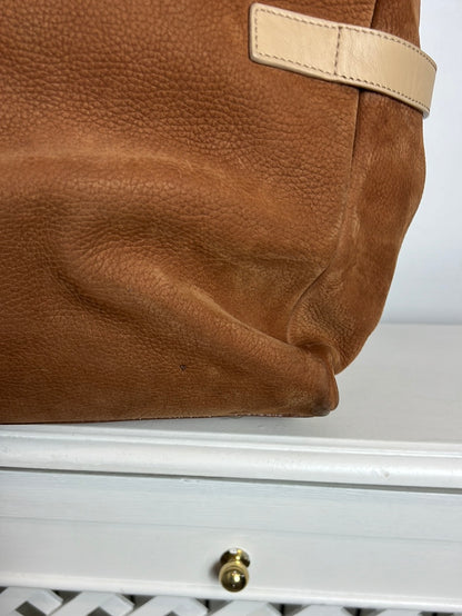 UTERQÜE. Bolso shopper piel bicolor (TARA)