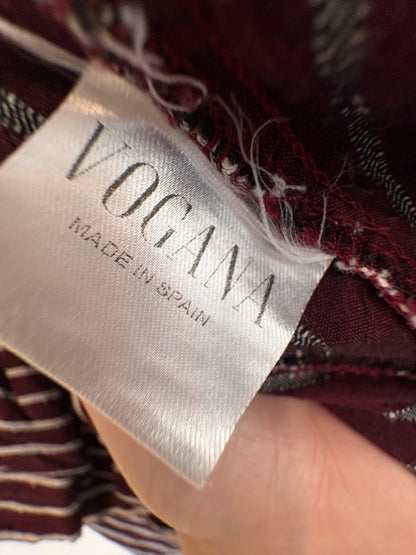 VOGANA. Conjunto top y pantalón textura volante