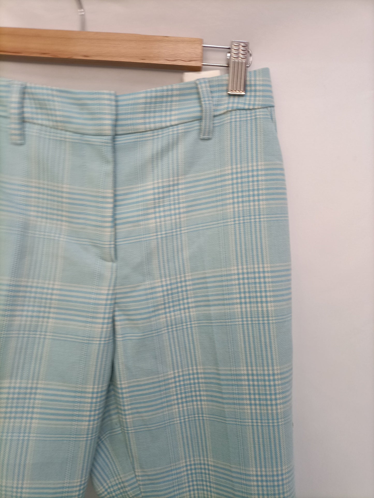 ESSENTIAL. Blue checked blazer, size 38