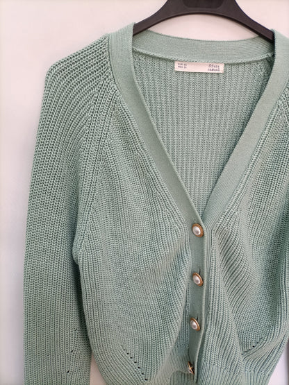 SFERA. Jersey verde botones T.xs