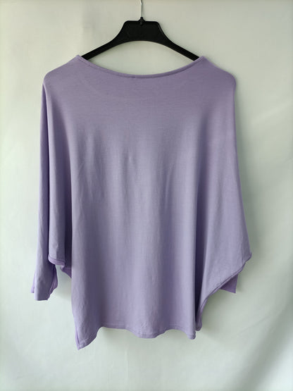 LUMINA. Camiseta/blusa morada T.u(s)