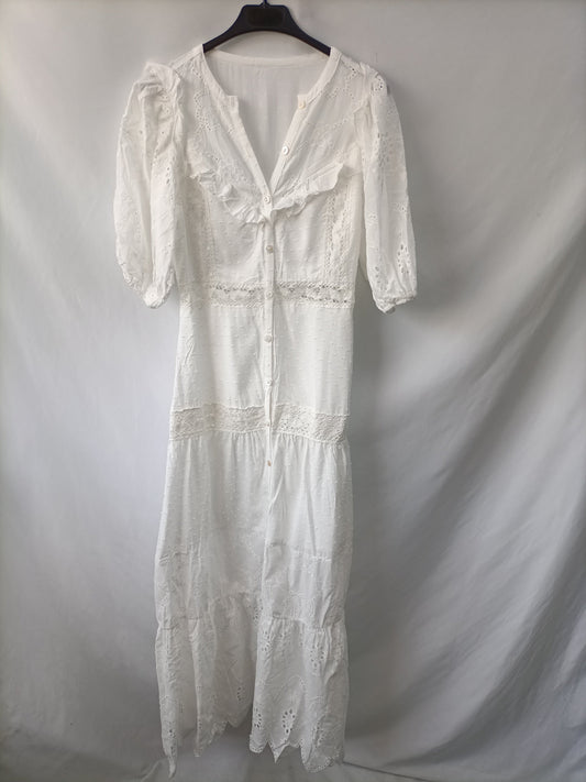 MARIETH. Long plumeti dress Ts