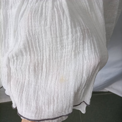 DEKIEN. Vestido blanco fluido Tu(s)