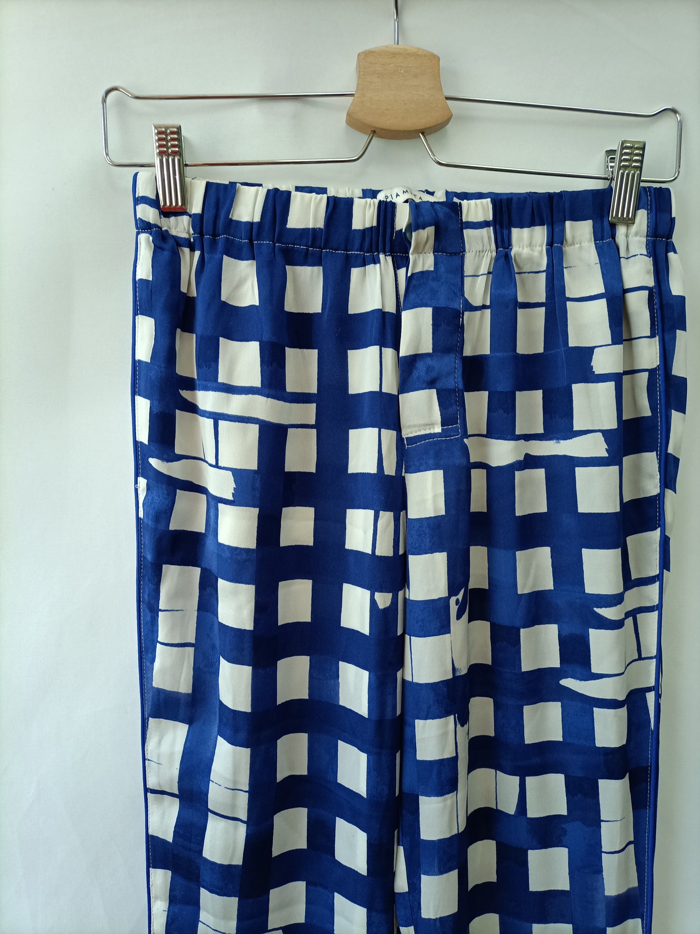 PIAMITA. Top fluido cuadros