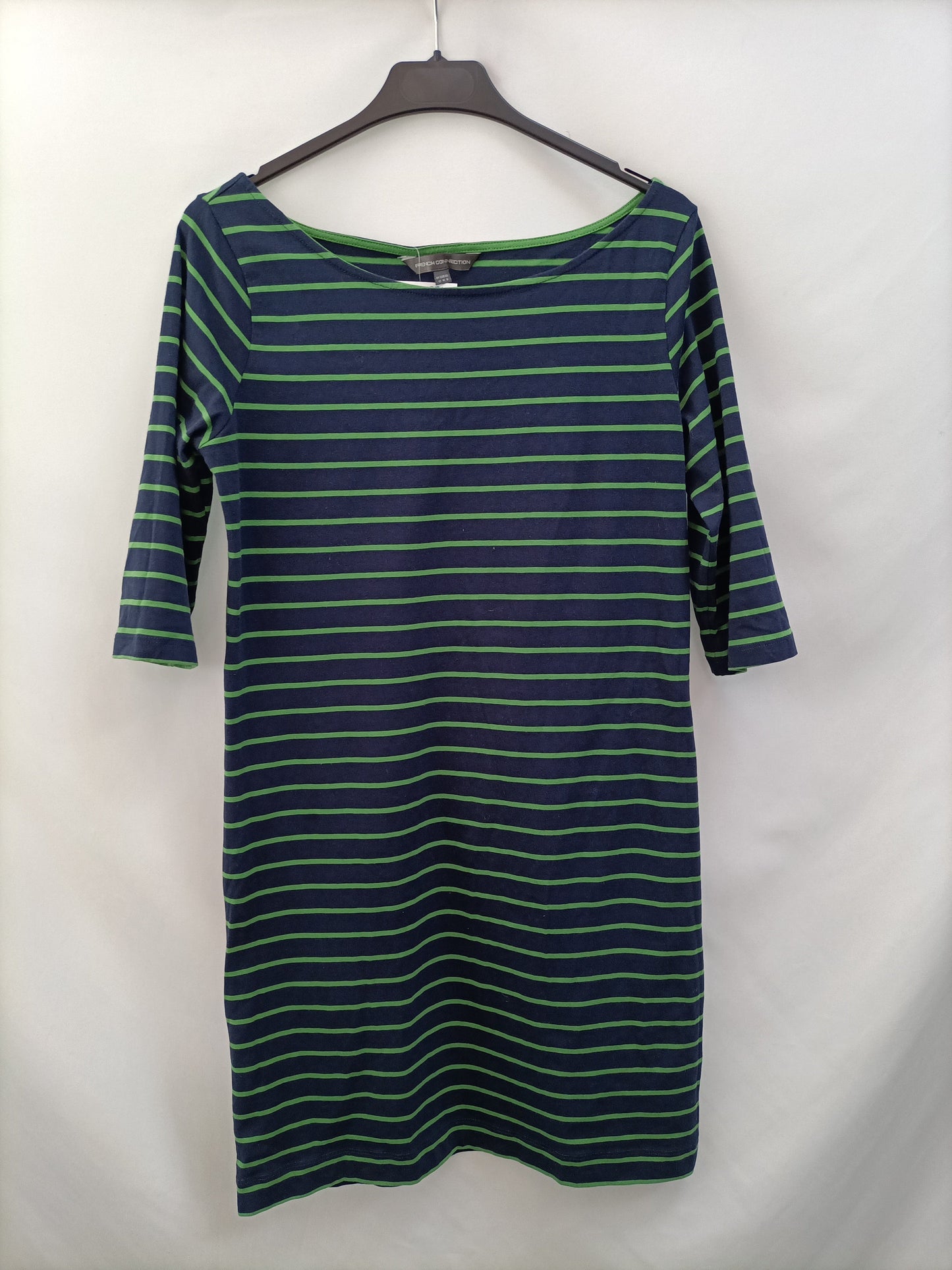 FRENCH CONNECTION. Blue and green striped dress Tm