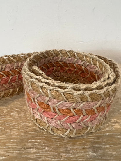 ZARA. Cinturón yute tonos pastel . T 80