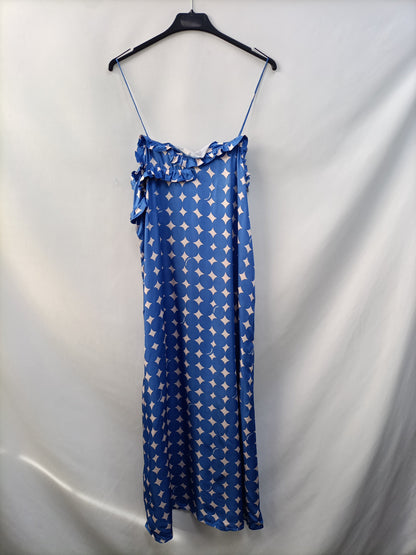 BIMBA Y LOLA. Vestido midi azul T.S