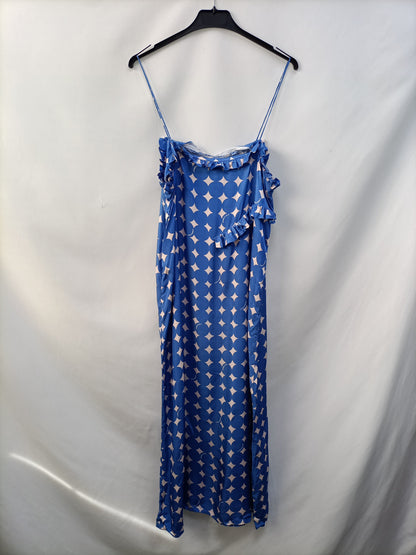 BIMBA Y LOLA. Vestido midi azul T.S