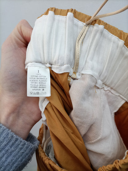 FORTE FORTE. Mustard palazzo pants T.1 (S)