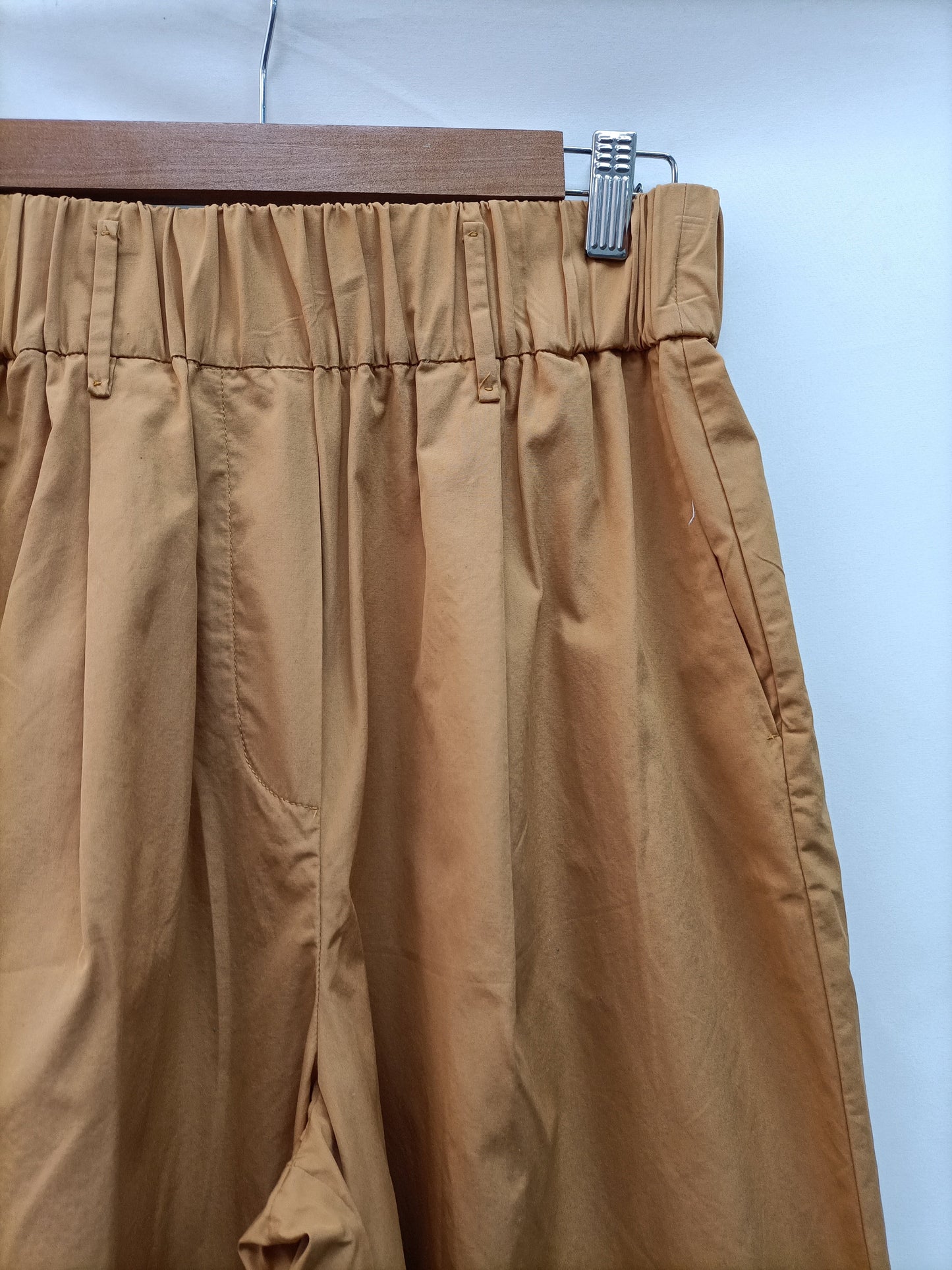 FORTE FORTE. Mustard palazzo pants T.1 (S)