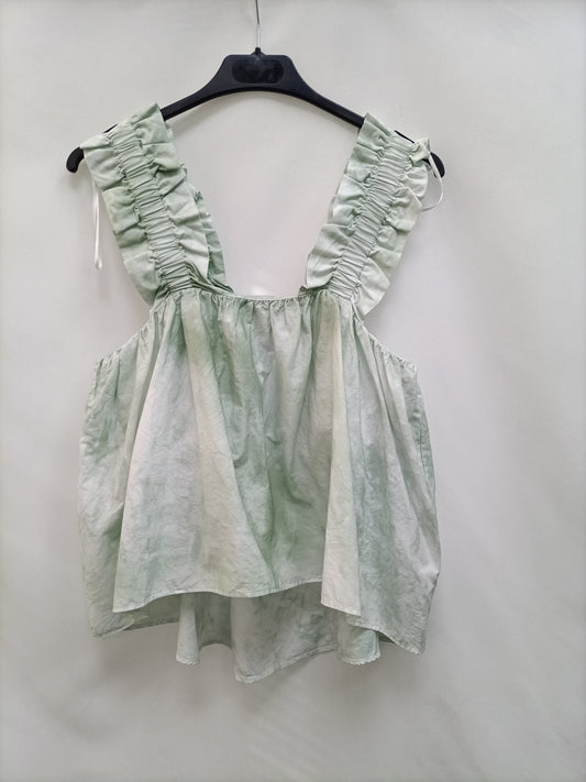ZARA. Top tie dye verde claro  T S