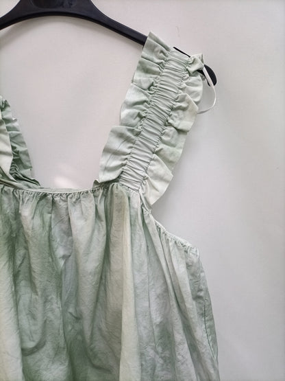 ZARA. Top tie dye verde claro  T S