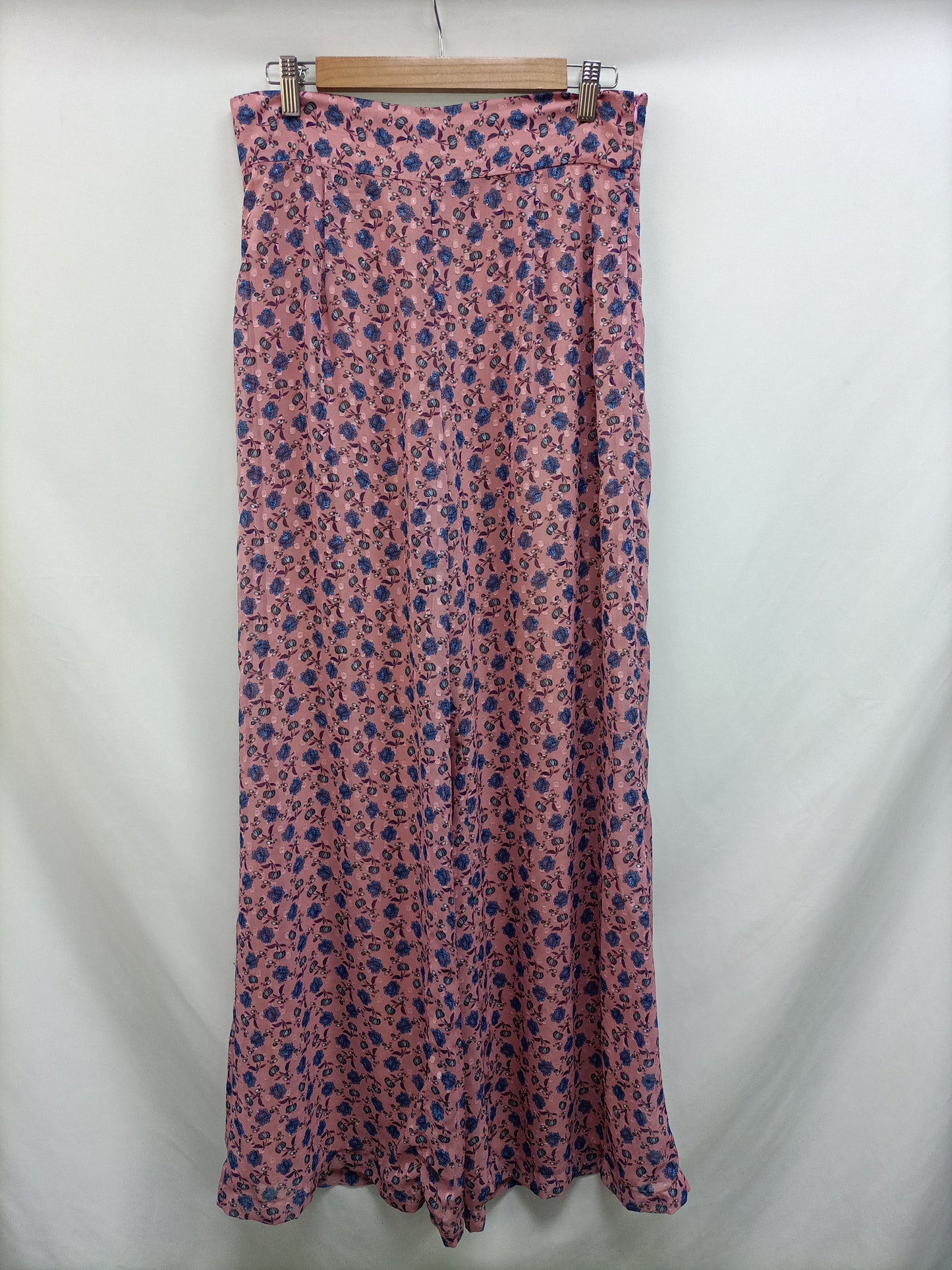 OTRAS. Pantalón palazzo rosa T.40