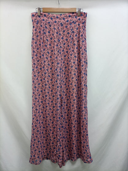 OTRAS. Pantalón palazzo rosa T.40