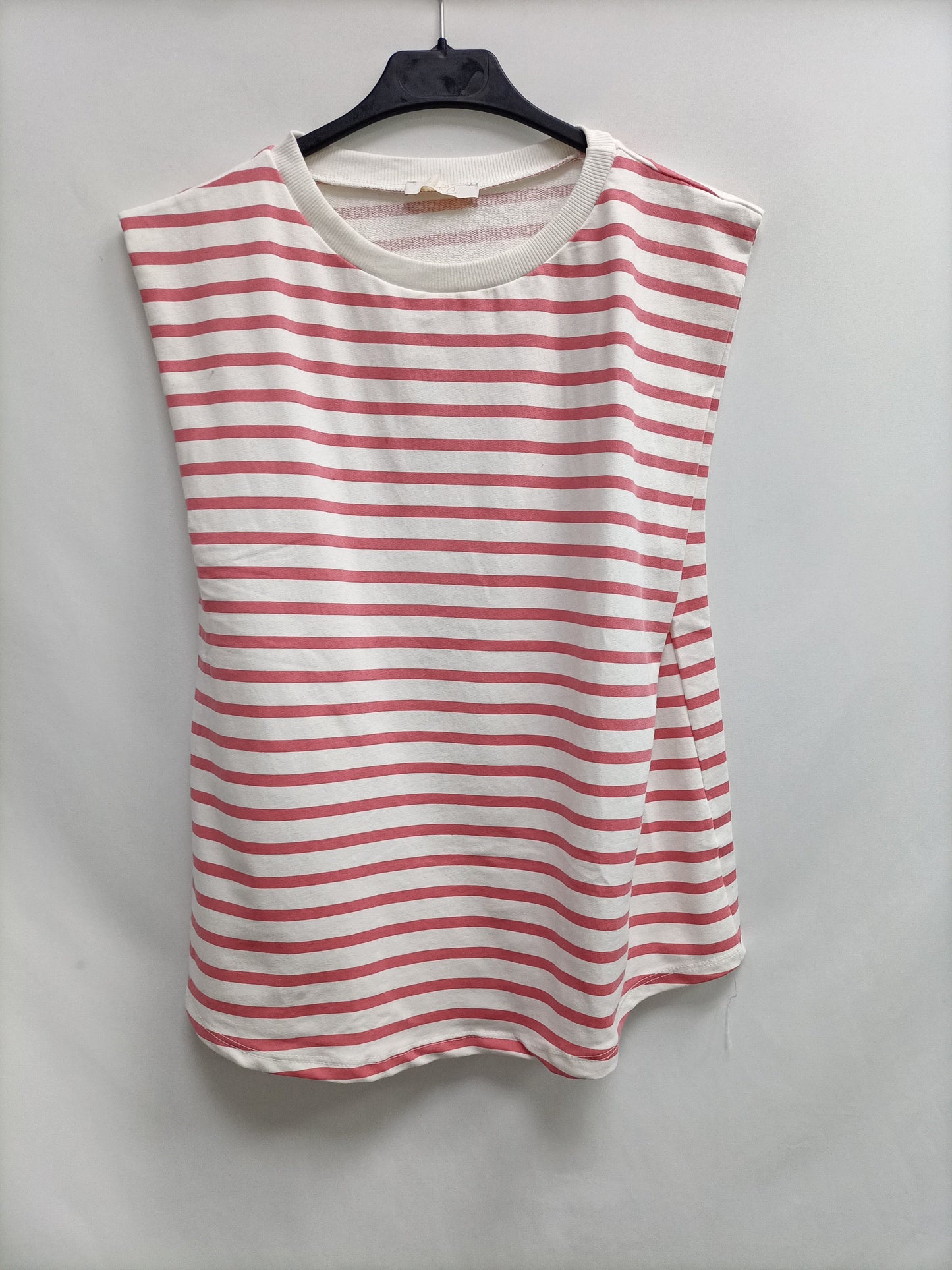 CARLOTA&amp;CO. Striped sleeveless T-shirt TL