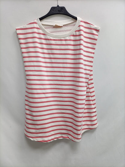 CARLOTA&amp;CO. Striped sleeveless T-shirt TL