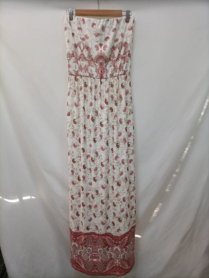 MANGO. Long strapless dress Ts