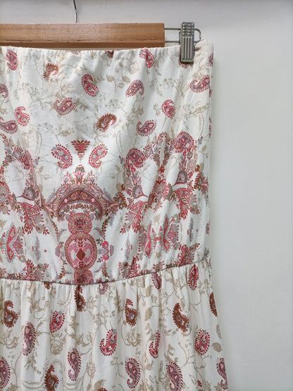 MANGO. Long strapless dress Ts