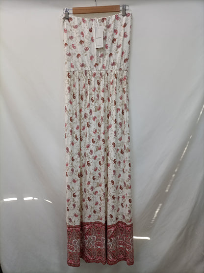 MANGO. Long strapless dress Ts