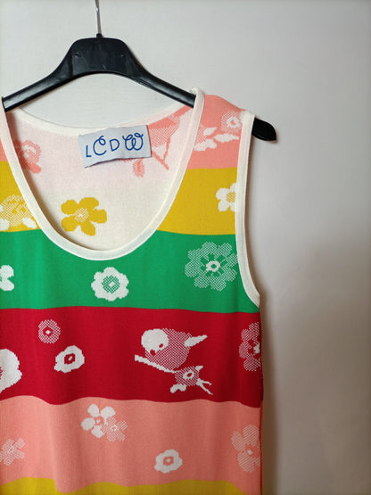 LA CASITA DE WENDY. Top rayas y flores T.m/l