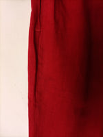 OTRAS. Pantalón fluido lino rojo. T 36