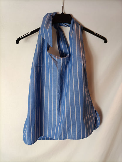 SHOU BARCELONA. Total look top y pantalón rayas. T S(M)