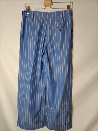 SHOU BARCELONA. Total look top y pantalón rayas. T S(M)