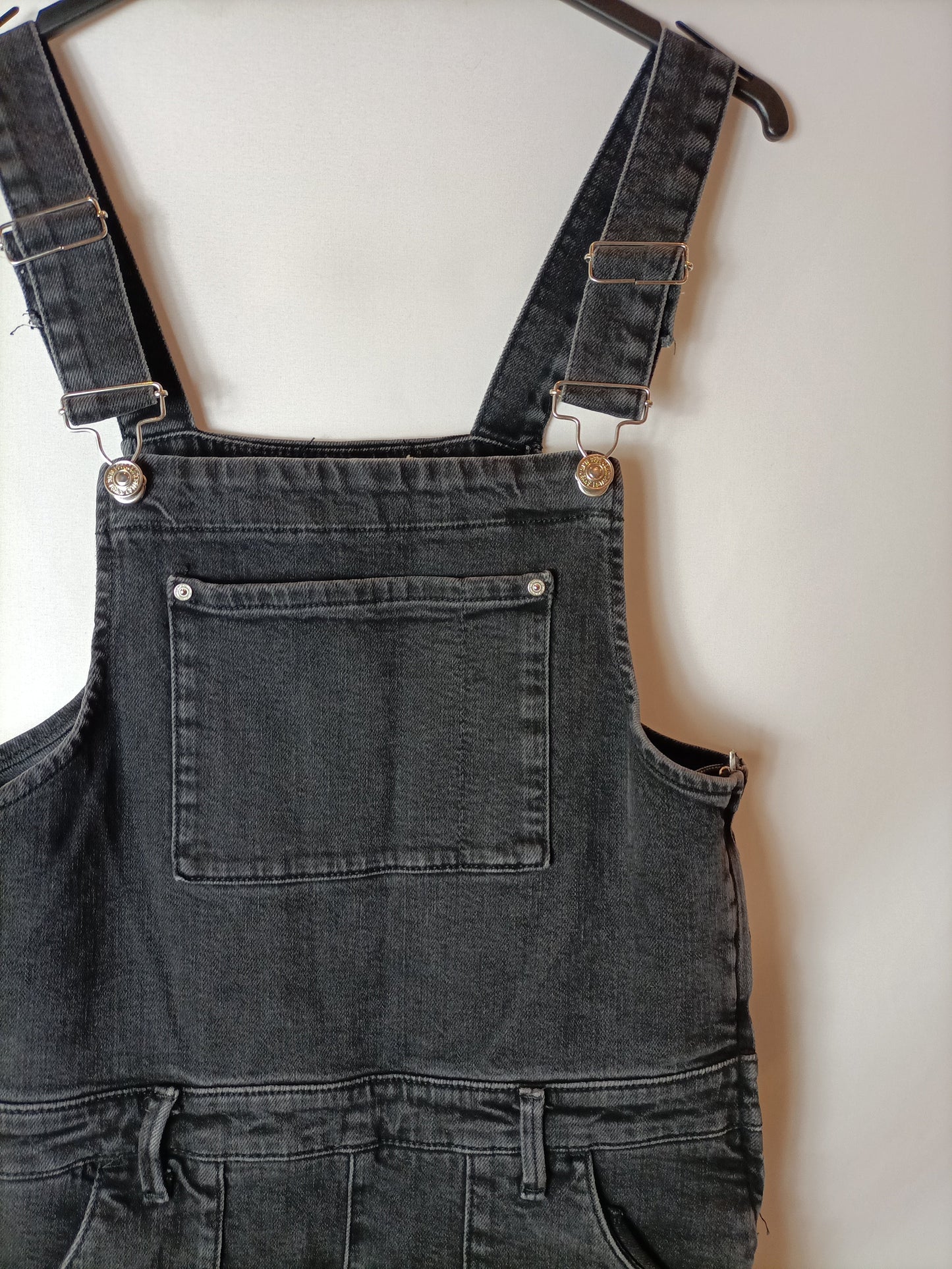 MANGO. Peto denim negro T.m