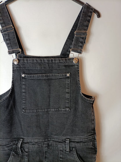 MANGO. Peto denim negro T.m