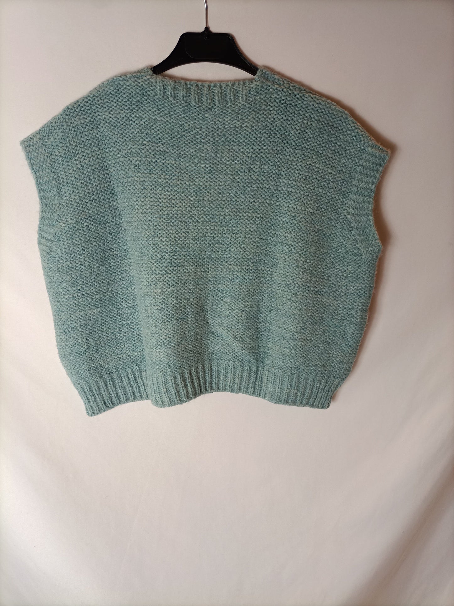 OTRAS. Chaleco cortito azul T.s