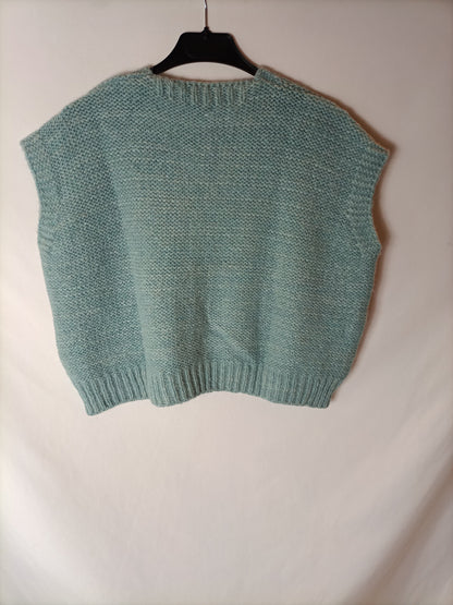 OTRAS. Chaleco cortito azul T.s