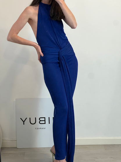 CLARO. Vestido largo halter