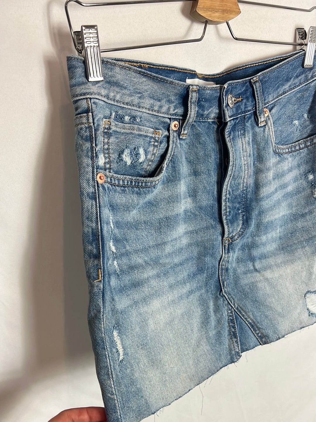 MANGO. Falda denim T.s