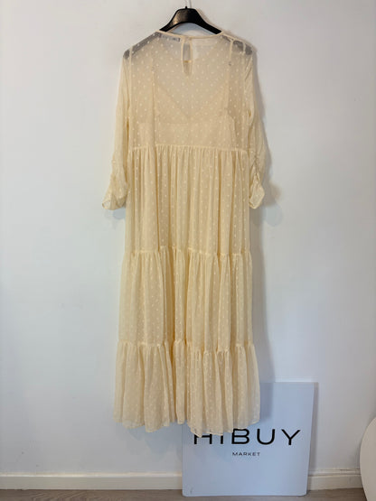 ZARA.Vestido largo detalles bordado