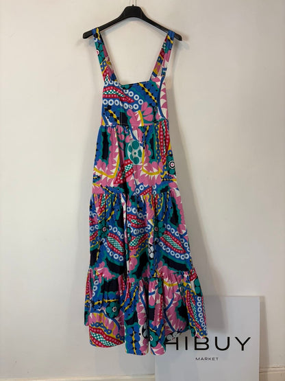 J.  CREW. Vestido multi estampado bolsillos