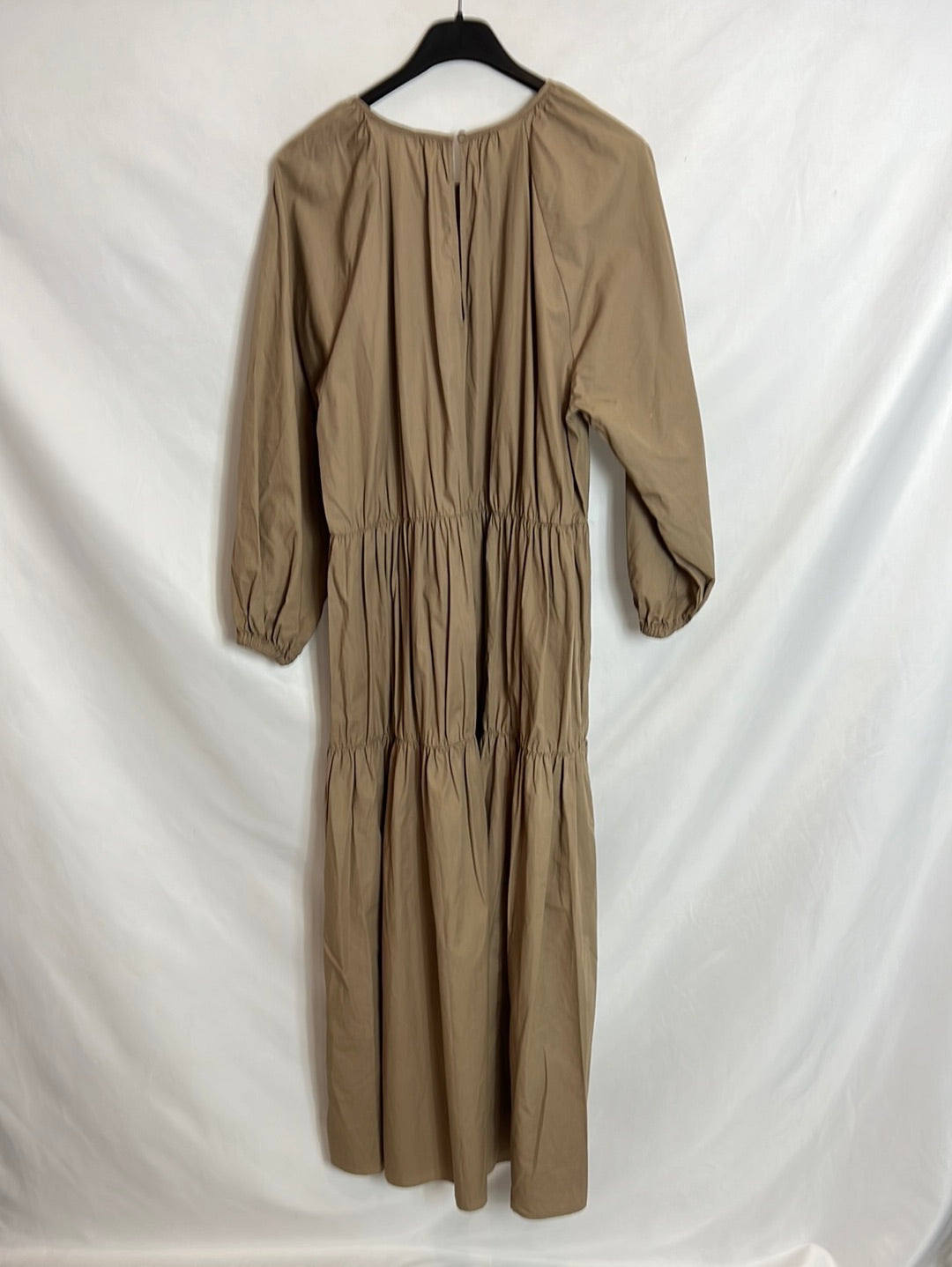 ZARA. Oversized brown midi dress. Size XS
