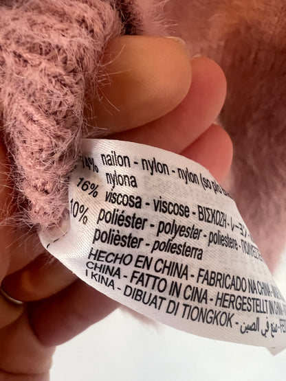 ZARA. Powder pink textured top. TM