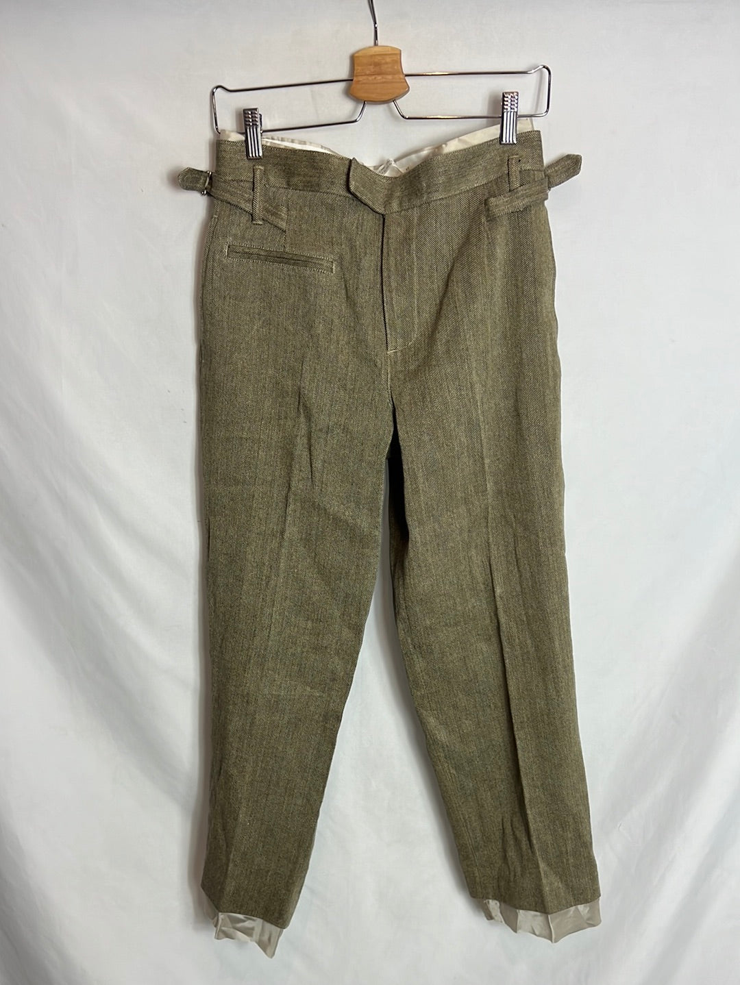 ZARA. Total look verde jaspeado. T XS