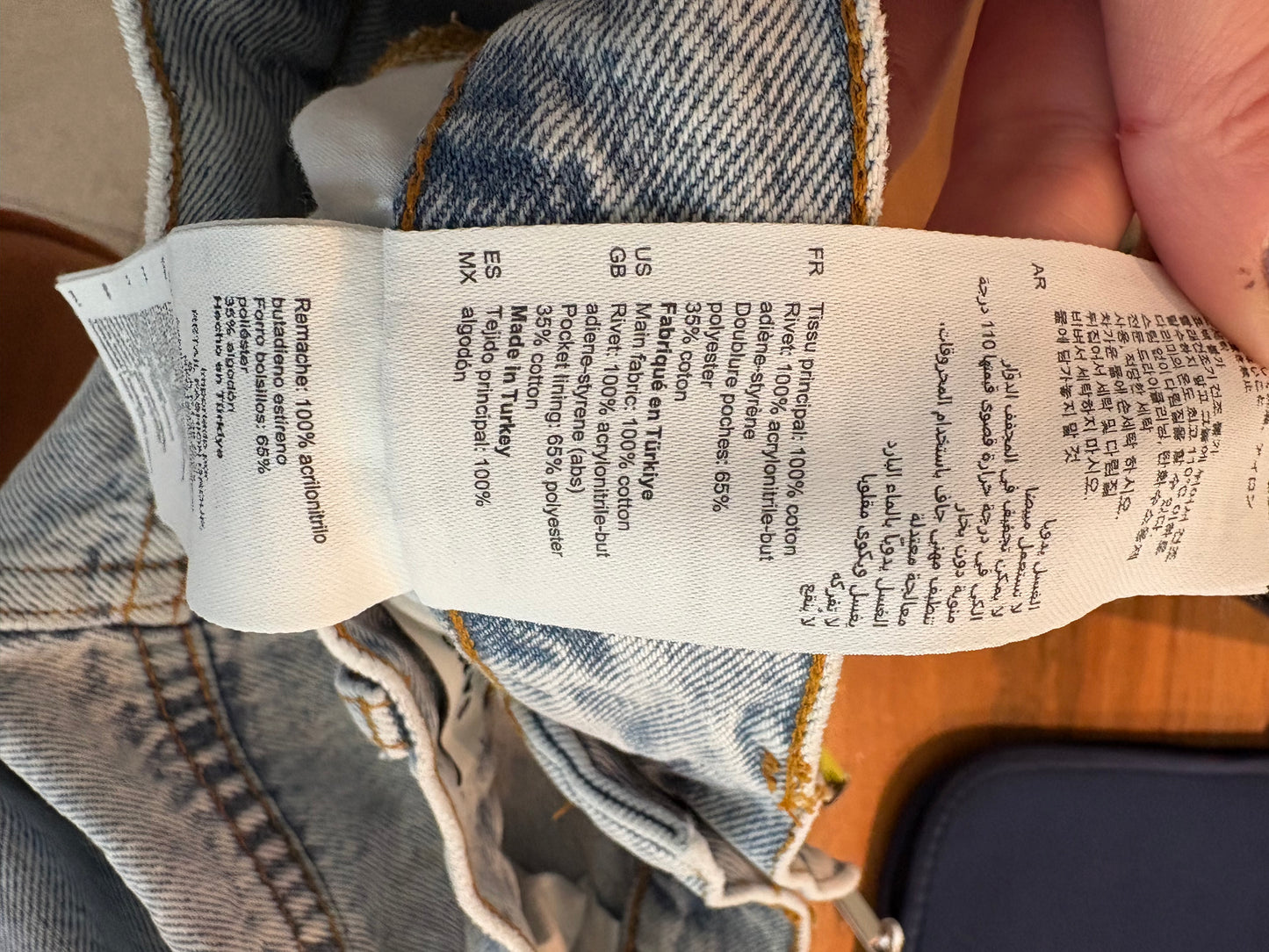 SANDRO. Denim recto flores. T 38