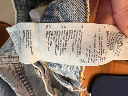 SANDRO. Denim recto flores. T 38