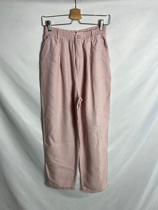 ZARA. Pink Ts flowy trousers