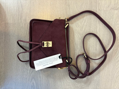 REBECCA MINKOFF. Bolso mini piel berenjena