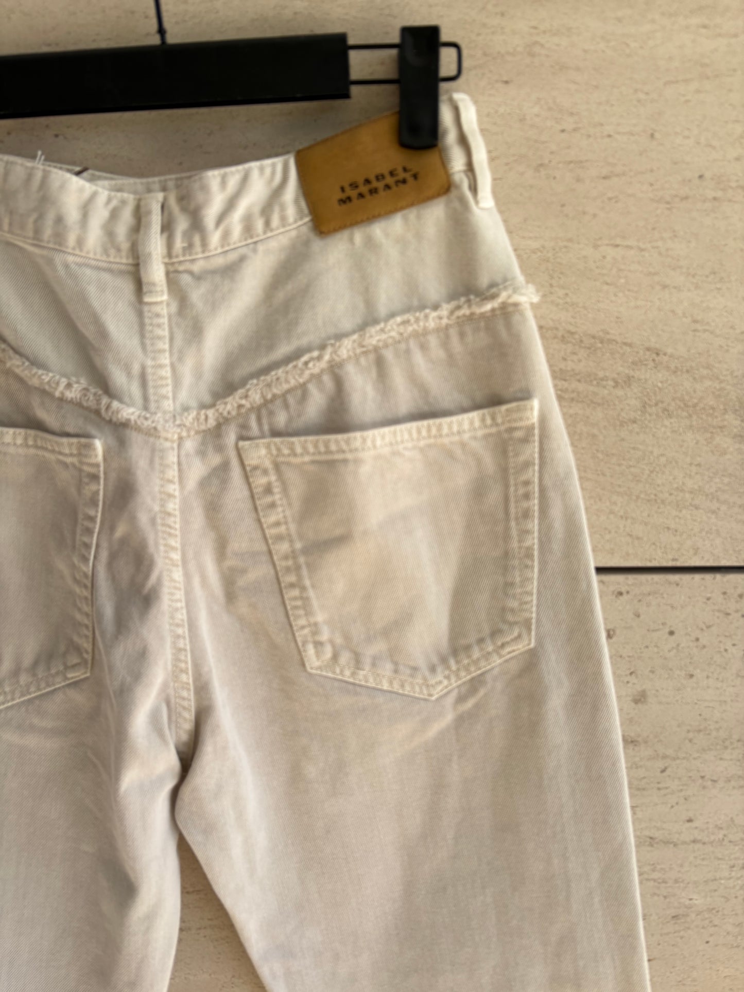 ISABEL MARANT. Denim beige recto abotonado