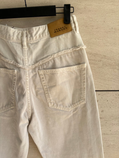 ISABEL MARANT. Denim beige recto abotonado
