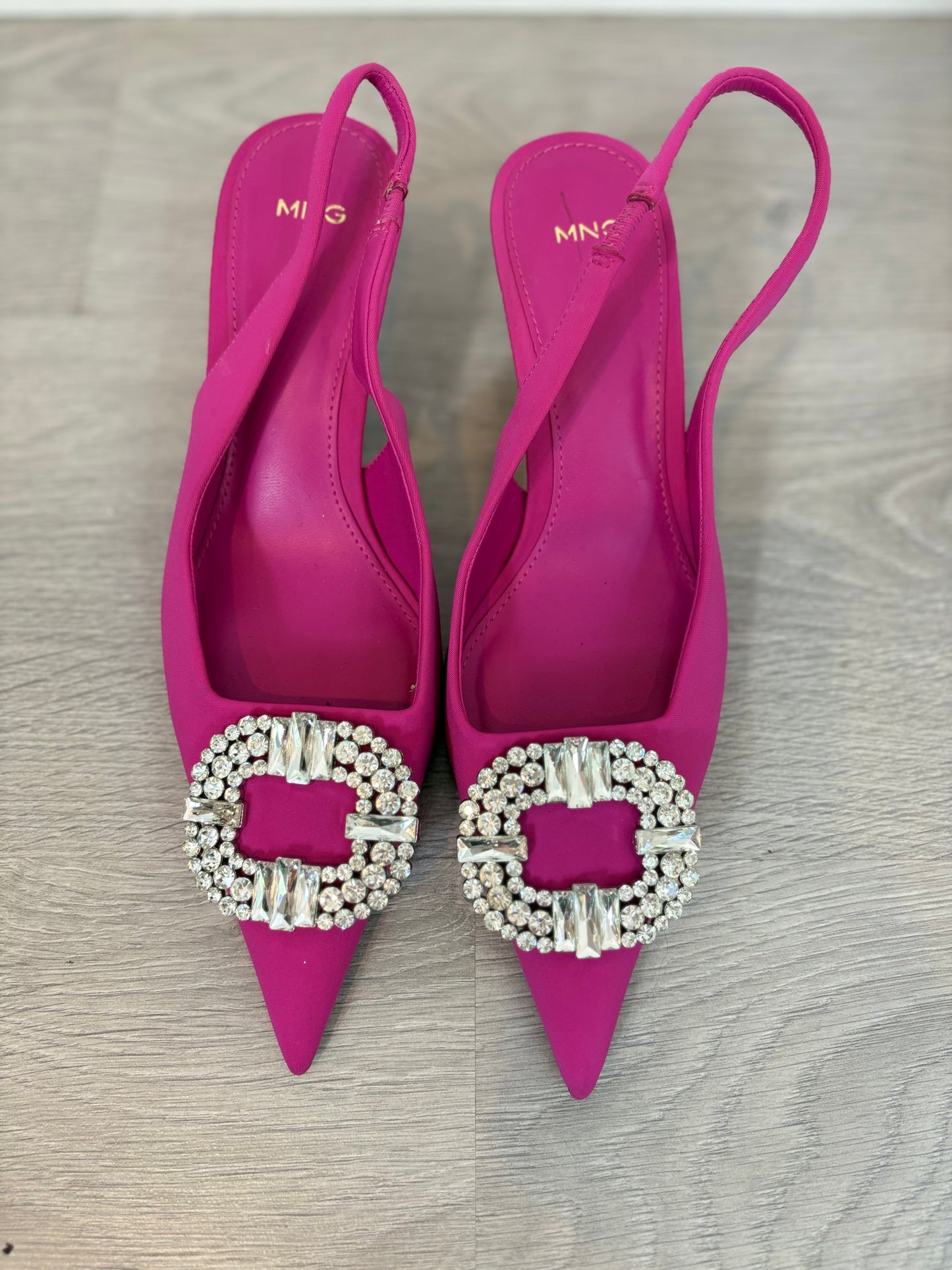 MANGO. Jewel pink shoes size 38