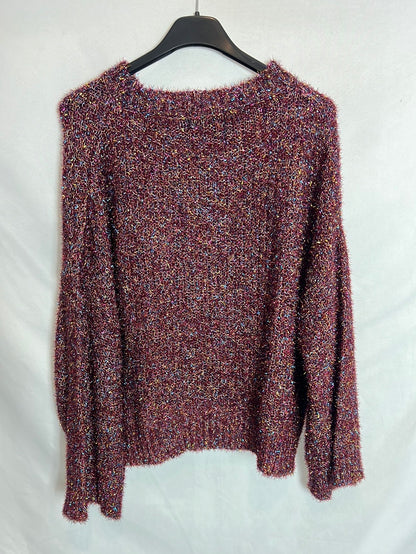 OTHER. Textured glitter colored sweater. TS